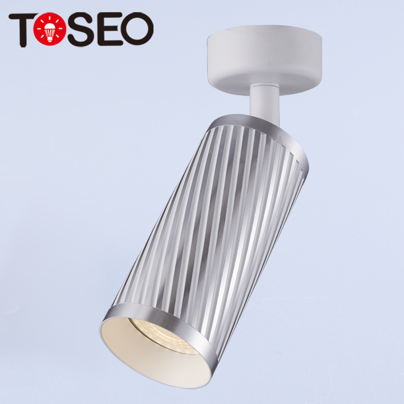 High Quality  Surface Mounted  Restaurant Led Spot Downlight Dimmable Cylinder Pure Aluminium Adjustable Ceiling Light