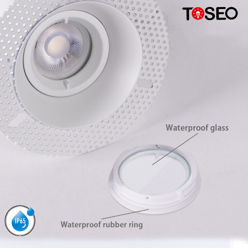 Anti Glare Led Downlight Trimless Round 125Mm Recessed Waterproof Ip65 Led Downlight For Bathroom