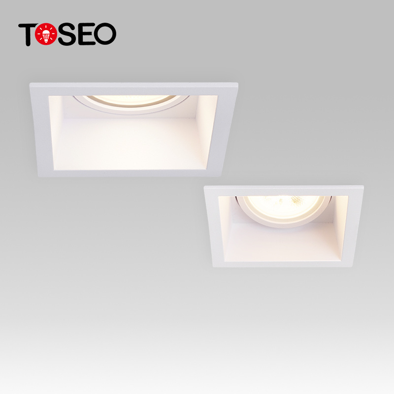 The Lamp Body Can Be Adjusted Around 25 Degree Grille Ceiling Light Anti-Glare Recessed Downlight