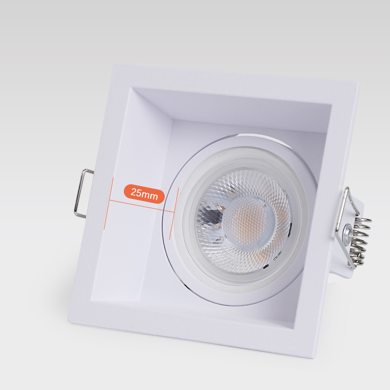 The Lamp Body Can Be Adjusted Around 25 Degree Grille Ceiling Light Anti-Glare Recessed Downlight