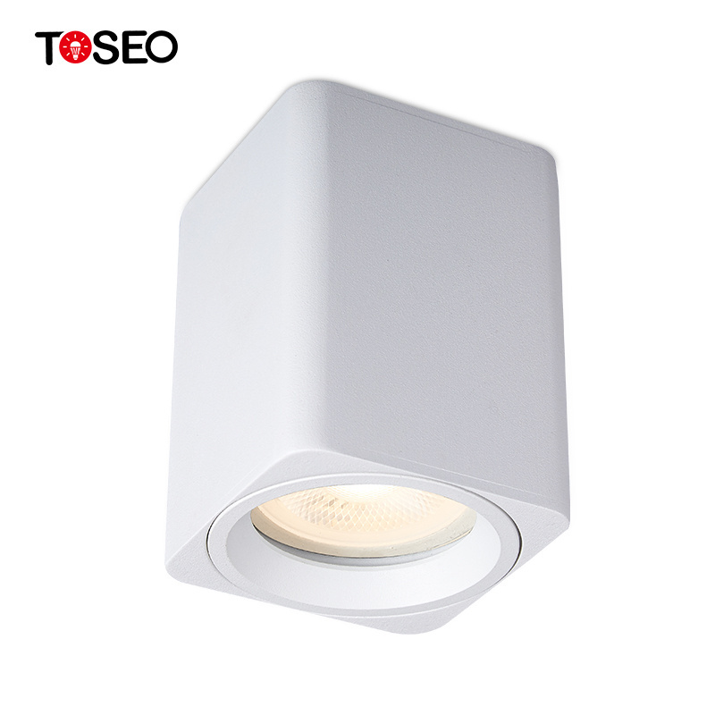 Modern Ceiling Light Square Pure Aluminium Down Lights  LED GU10 Surface Mounted Spot Light Fixture