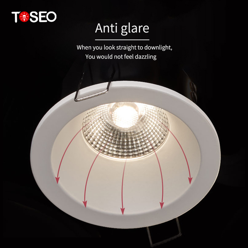 10W Deep Cup Anti Glare Spotlight Recessed  Led Downlight  IP65 Waterproof Down Light