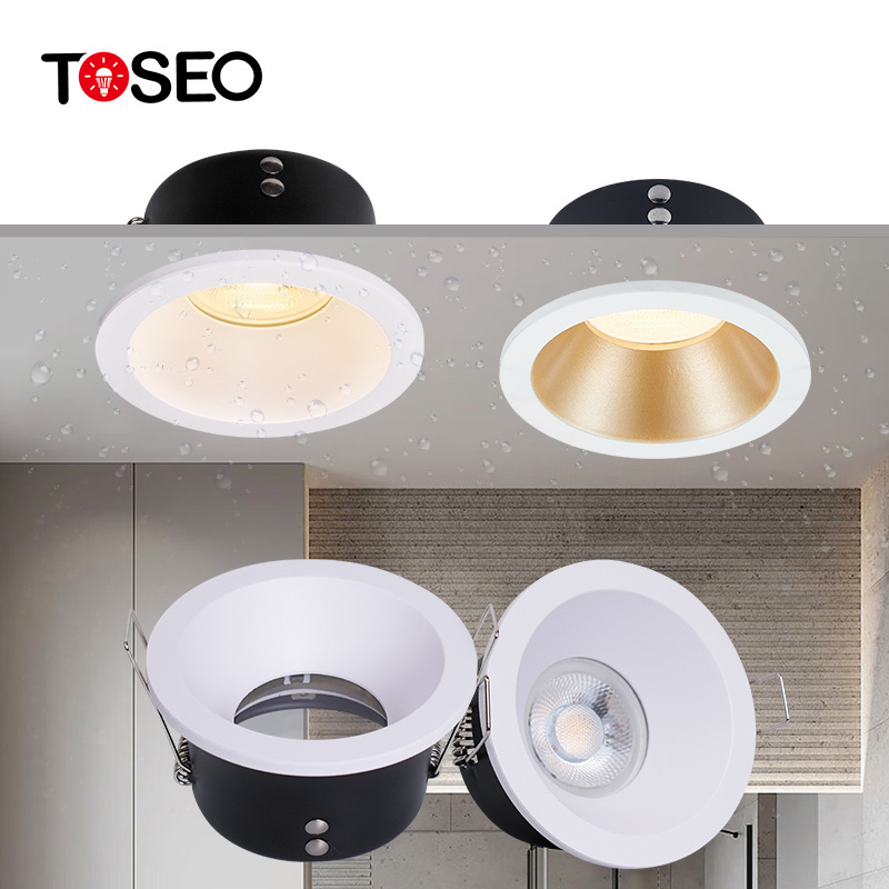 Downlight Suppliers trimless Recessed Downlight Fixture Anti Glare Waterproof Modern Lights Ceiling mr16 Front Replace Bulb gu10