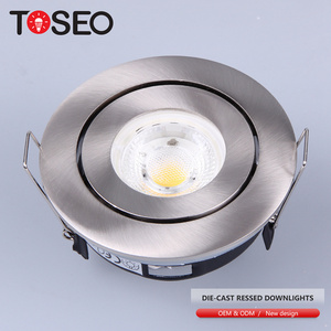 Round Indoor Small Ceiling Light Adjustable Frame MR16 GU10 Spot Lights Fixture gu10 downlight housing