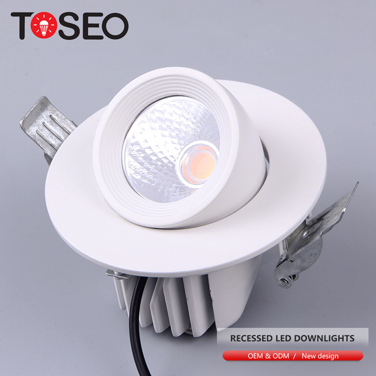 Modern Wifi Dimmable Led Downlight Adjustable Anti Glare Led Downlights IP65 Aluminum Recessed Led White 38 Degree AC 220-240V