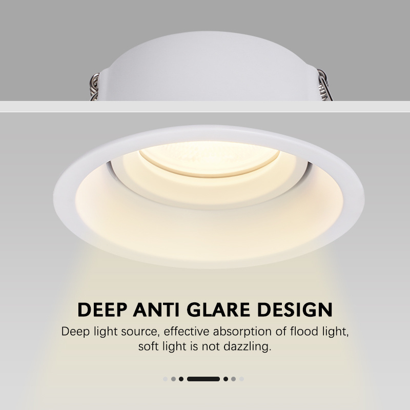 TOSEO Custom Gu10 Adjustable Recessed Anti Glare Ceiling Mounted Downlights for Indoor