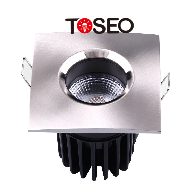 Squares Cob Downlight Fireproof Led Ceiling Recessed Led Light Gu10 Anti Glare Downlight