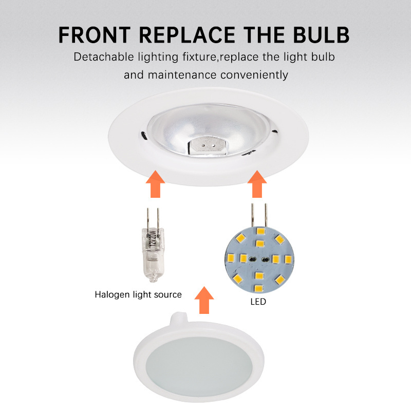 New Model Kitchen Lighting Kit White Led Under Cabinet Light 3w Recessed Mini Led Furniture Light