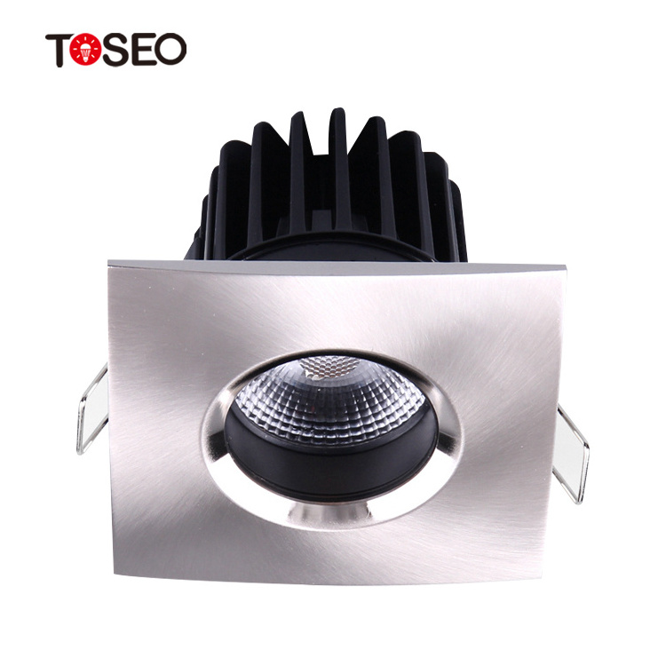 Squares Cob Downlight Fireproof Led Ceiling Recessed Led Light Gu10 Anti Glare Downlight