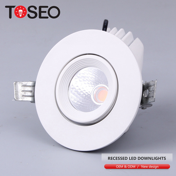 Modern Wifi Dimmable Led Downlight Adjustable Anti Glare Led Downlights IP65 Aluminum Recessed Led White 38 Degree AC 220-240V