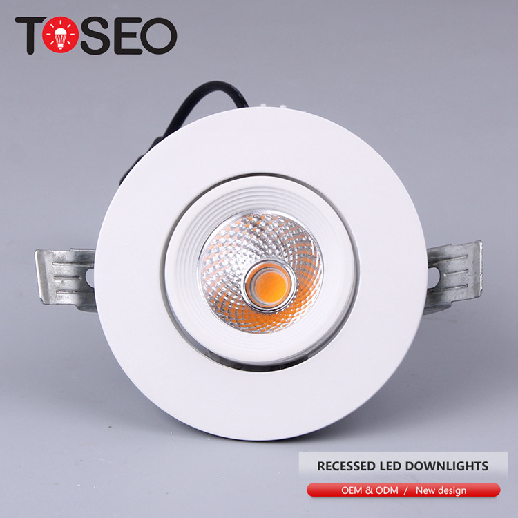 Modern Wifi Dimmable Led Downlight Adjustable Anti Glare Led Downlights IP65 Aluminum Recessed Led White 38 Degree AC 220-240V