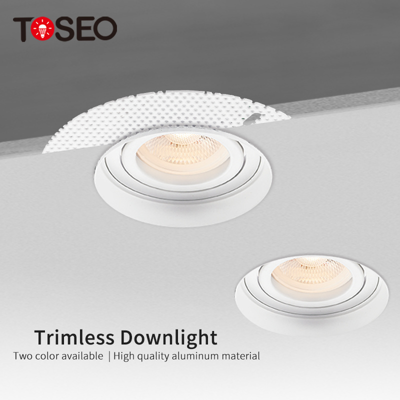 Adjustable Trimless Downlight For Hotel Project Front Replace Bulb Anti Glare Downlight