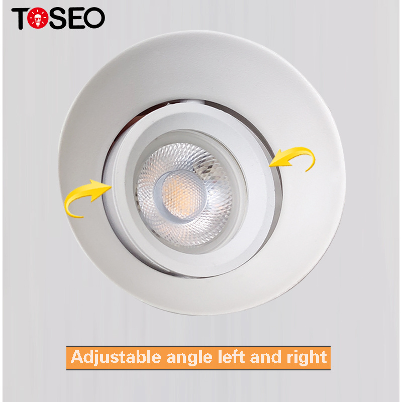 TOSEO Customized Ceiling Light 7 Watt Led Gu10 Trimless led recessed lamp Downlight Fixture