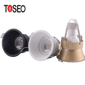 TOSEO Ceiling Light Deep Hole Cup Anti-glare Recessed LED Downlight Die-cast Aluminium Customized 3W 5W 6W 7W Halogen Bulbs IP20