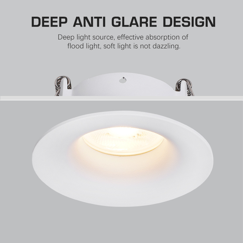 Indoor Lighting Ip65 Waterproof Anti-Glare Round Recessed Downlight ceiling lights modern ceiling led