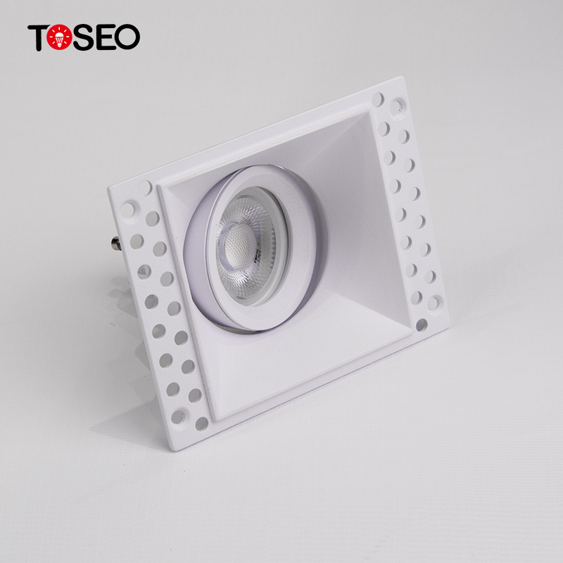 Lights For Home Ceiling Gu10 Square Recessed Led Downlight Adjustable Trimless Downlight