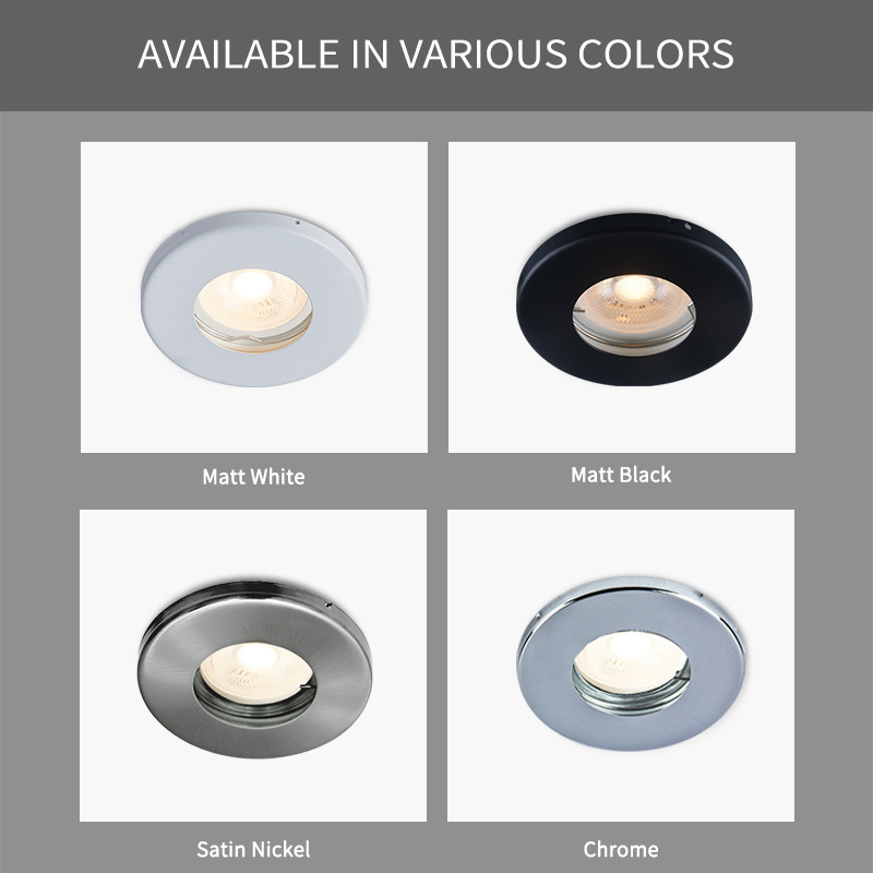 Good Quality Round LED Lighting Bathroom Downlighters IP65 Water-Proof Recessed Ceiling Light Fixture