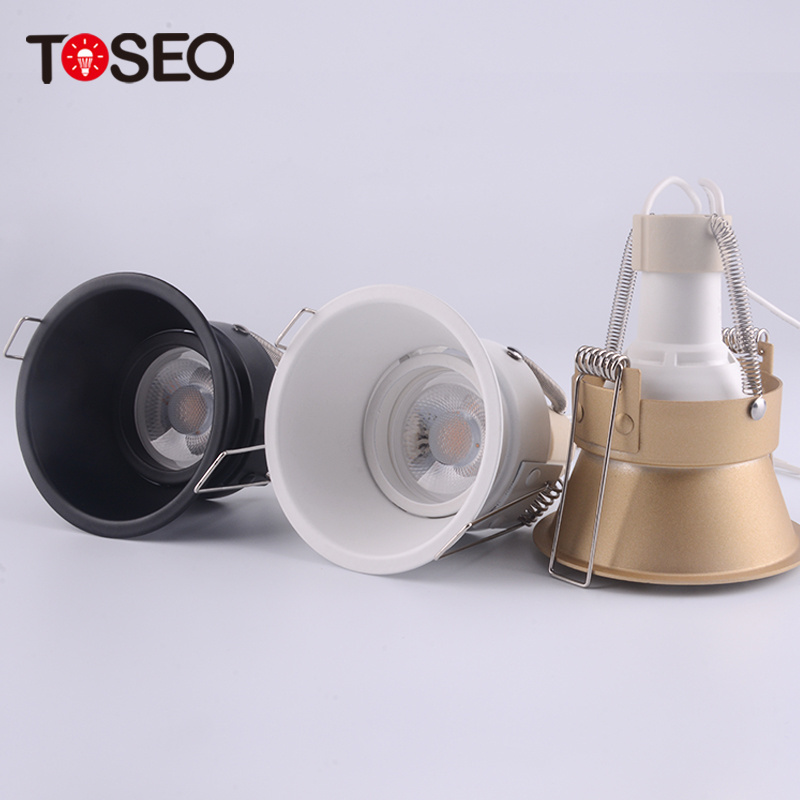 TOSEO Customized Die-Cast Aluminium Ceiling Light Deep Hole Cup Anti-Glare Recessed LED Downlight