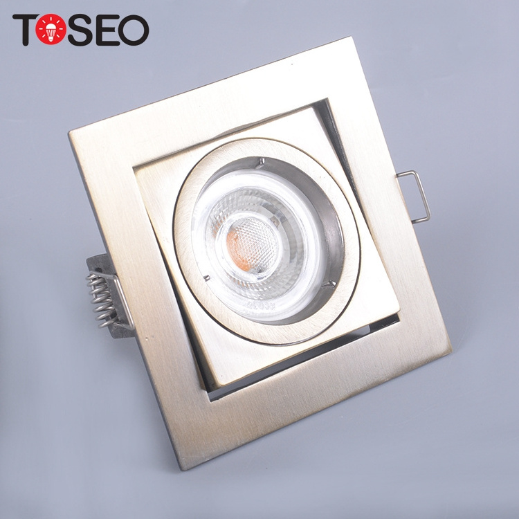 Recommended Goods LED Ceiling Light Die-casting Alu Square Downlight 5W Mr16 Recessed Dimmable Down Lights