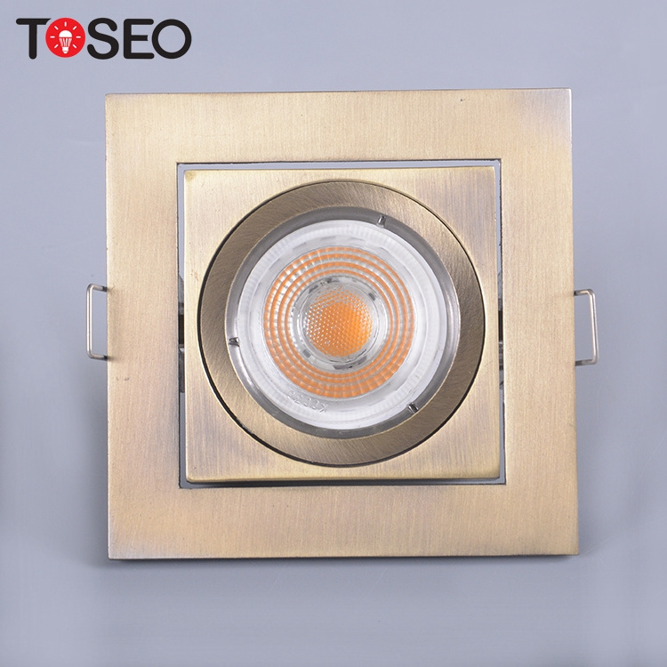 Recommended Goods LED Ceiling Light Die-casting Alu Square Downlight 5W Mr16 Recessed Dimmable Down Lights