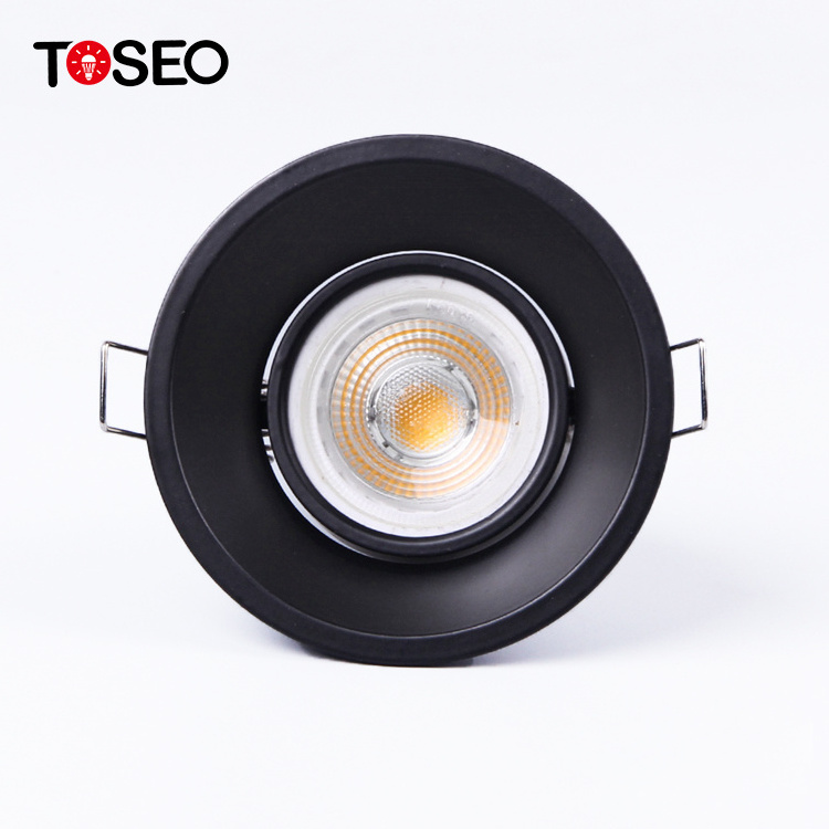 TOSEO Custom High-qualit Indoor Lighting Square Recessed Downlight Ip65 Anti-glare Waterproof LED Aluminum 90 Modern 80 100 0.25