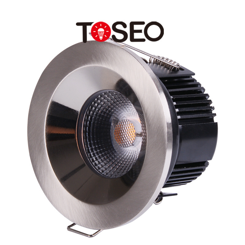 Toseo Lights11w Recessed Led Cob Fire Rated Downlights Custom Wifi Dimmable Design Smart Home Glass Aluminum Led Office Light 90