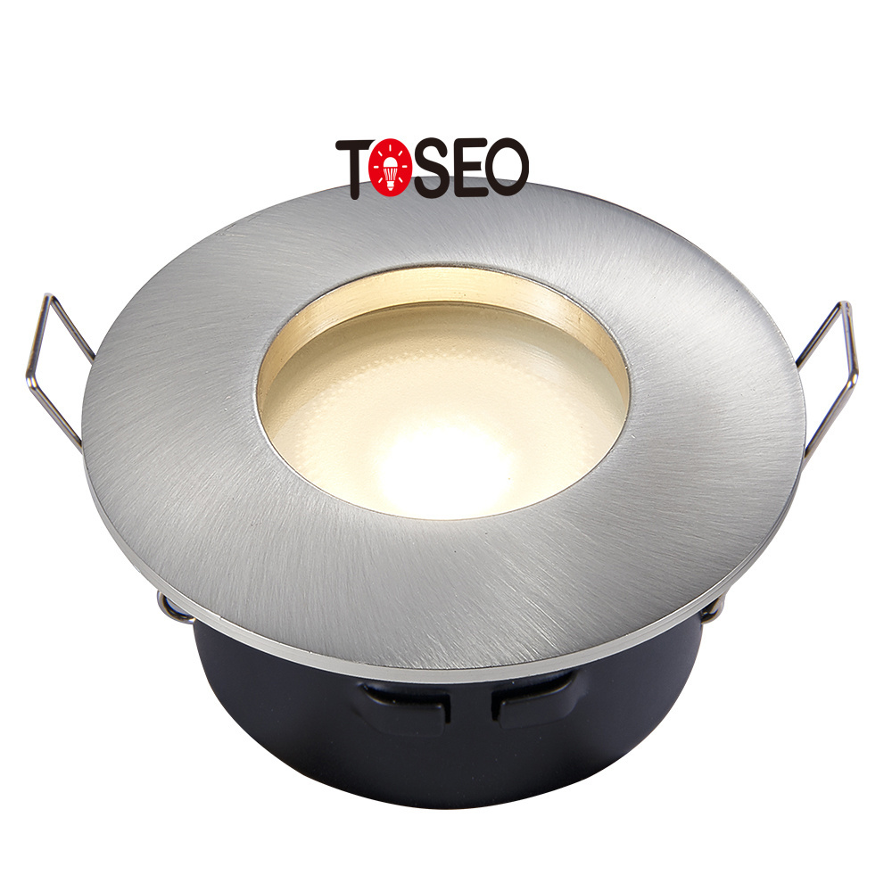 TOSEO GU10 Ceiling Light IP65  3W 5W 6W 7W Lights Die-cast Aluminum Customized Recessed Bathroom Waterproof LED Downlight