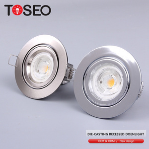 Toseo Recessed Down Lights Led Ceiling Light Downlight Custom-made Aluminium Adjustable Gu10 3W 5W 7W Aluminum Modern Ip20 50000