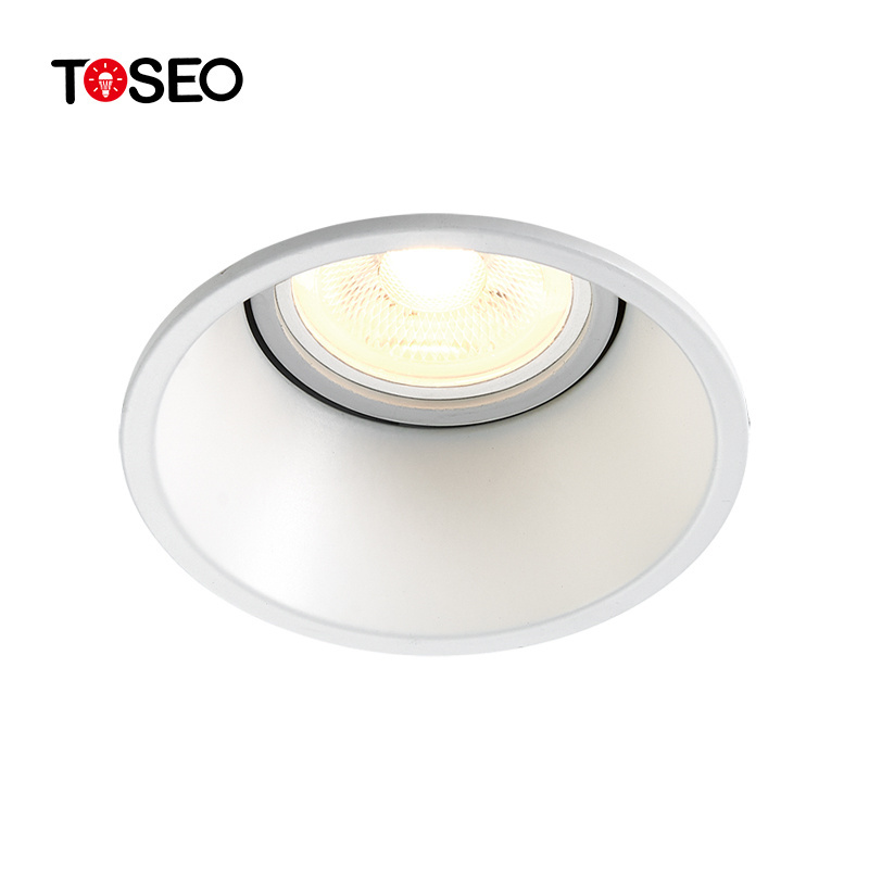 TOSEO Custom High-qualit Indoor Lighting Square Recessed Downlight Ip65 Anti-glare Waterproof LED Aluminum 90 Modern 80 100 0.25