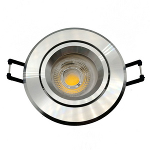 TOSEO Customized Adjustable angle Pure Aluminium Recessed 3W 5W 7W Led gu10 downlight frame