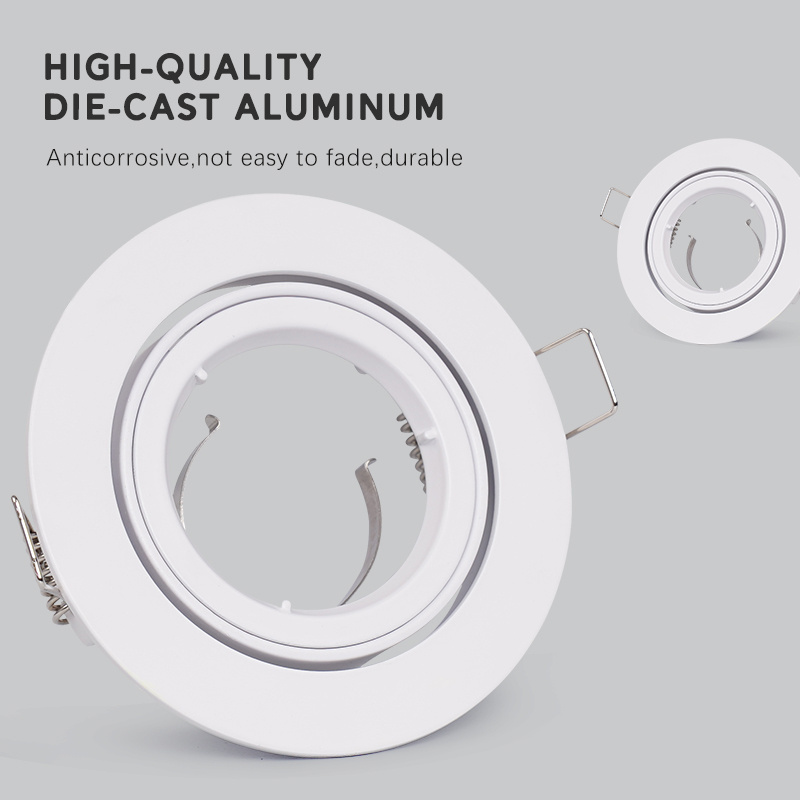 Toseo Custom-Made Aluminum IP20 Adjustable Gu10 5W 7W Recessed LED Downlight 3w mini Spotlight