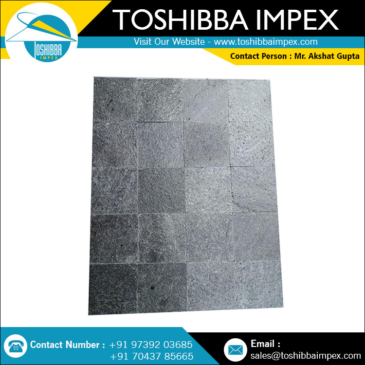 Silver Grey Slate Stone All Natural Paver Indian Stone Toshibba Impex