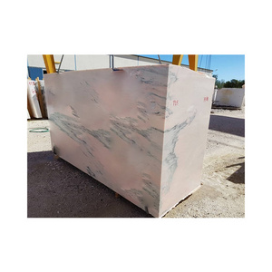 Indian Pink Marble Raw Block All Natural Stone Calcite for Countertops Vanity Tops Bar Tops