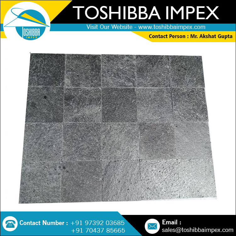 Silver Grey Slate Stone All Natural Paver Indian Stone Toshibba Impex