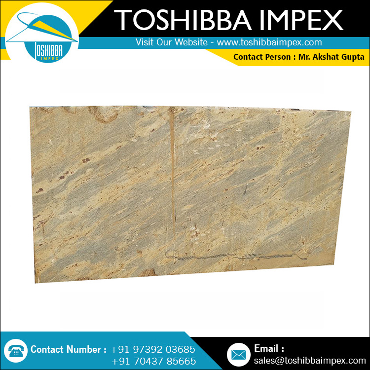 Customized Granite Natural Stone Kashmir Gold Raw Blocks