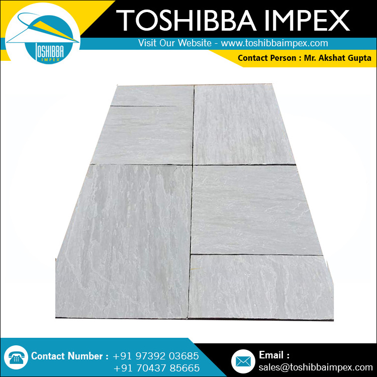 Indian Kandla Grey Sandstone Paving Stone for Indoor / Outdoor / Drive Way All Natural Stone