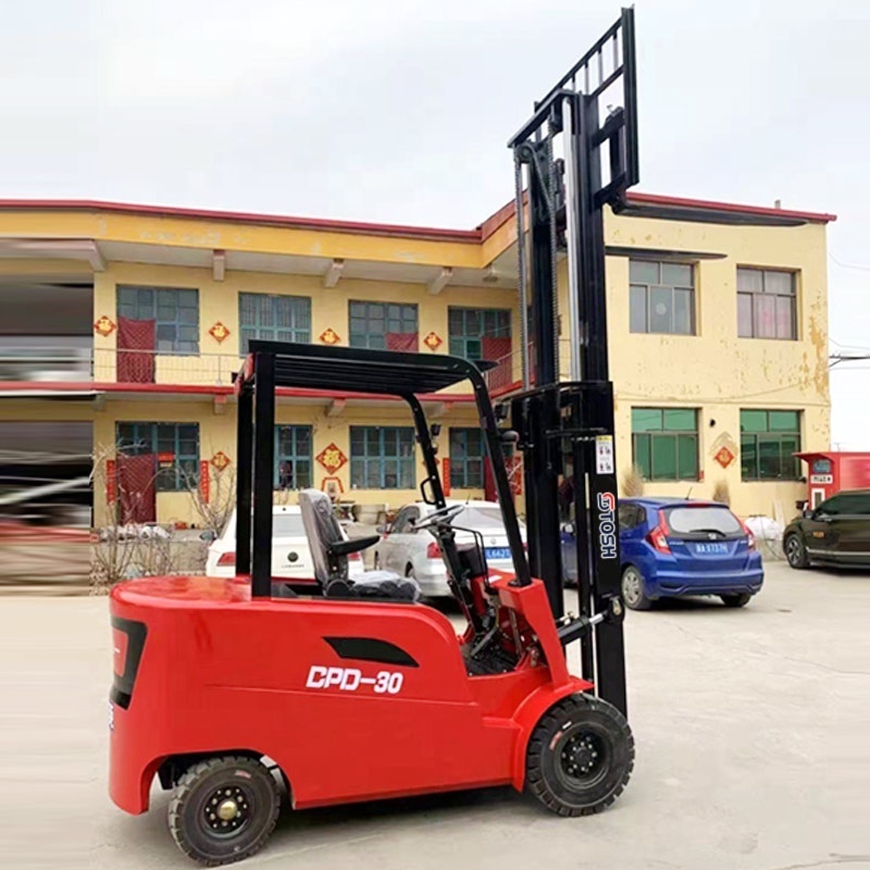 TOSH Mini Forklift 1/1.5/2/2.5/3Ton 4-Wheel Electric Forklift Hot Sale Forklift Truck Price AC Motor Solid Tires