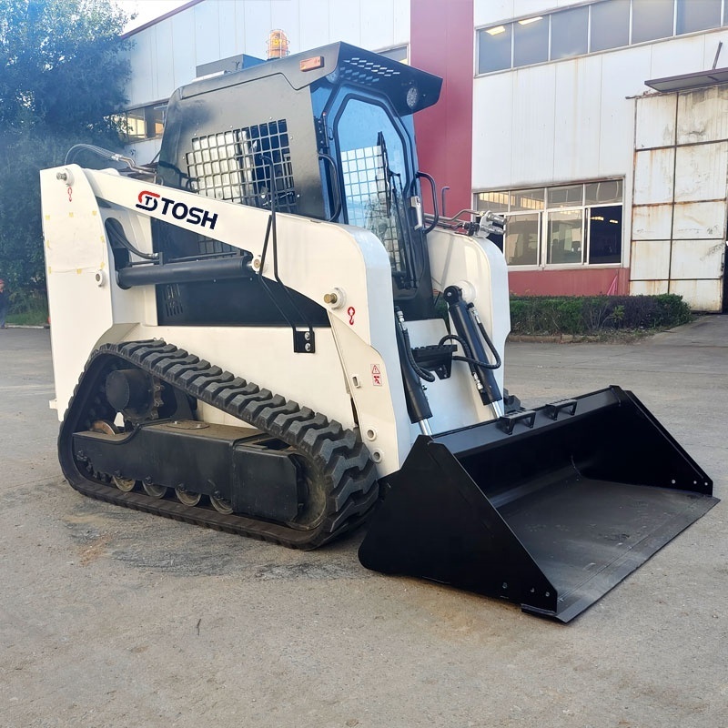 TOSH Chinese Diesel China Wheel Track Skid Steer Loader with Track