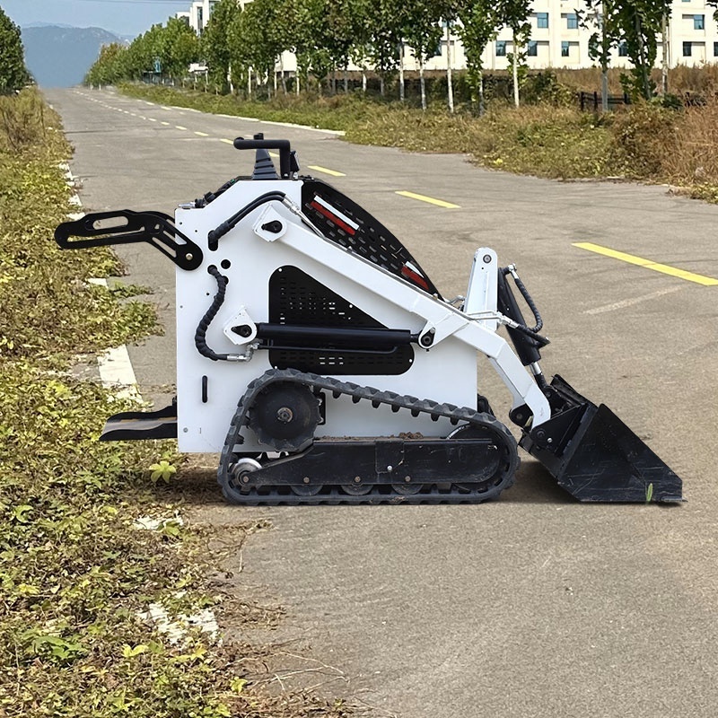 TOSH Mini Skid Steer Loader Electric Skid Steer Snow Buckets Snow Plow