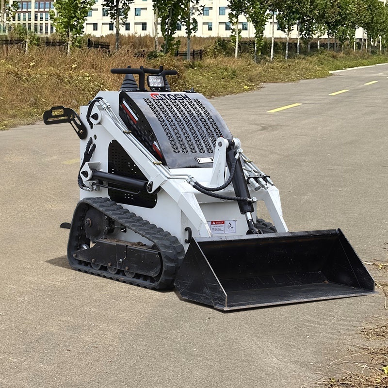 TOSH Mini Skid Steer Loader Electric Skid Steer Snow Buckets Snow Plow