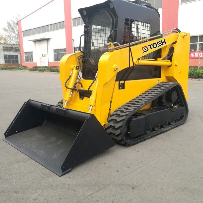 TOSH Chinese Diesel China Wheel Track Skid Steer Loader with Track