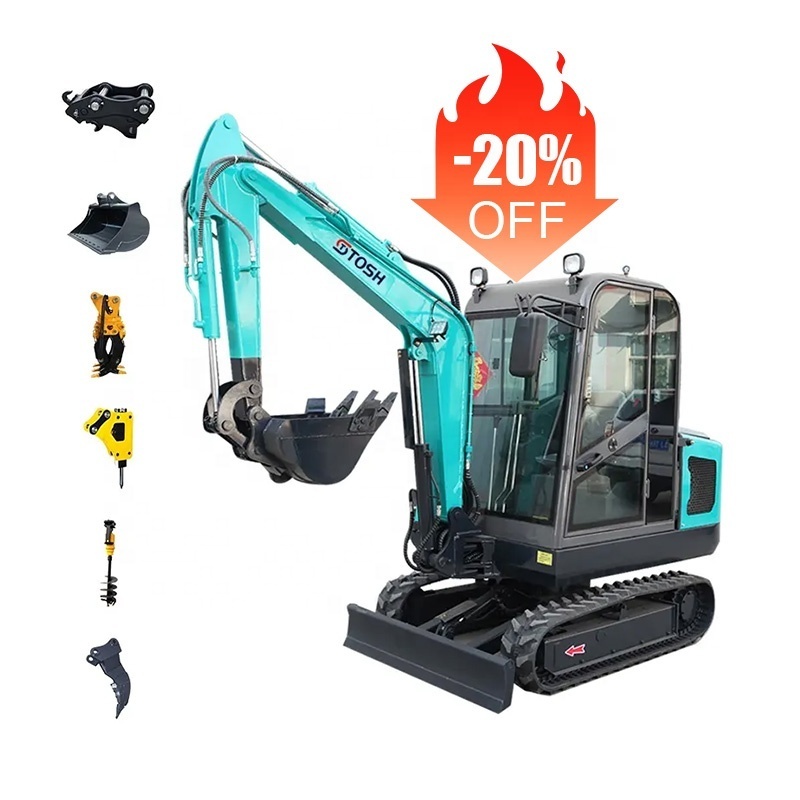 TOSH EPA EURO 5 Small Excavator Micro 1 1.5 2 2.5 3 3.5 6 Ton Digger Mini Excavator