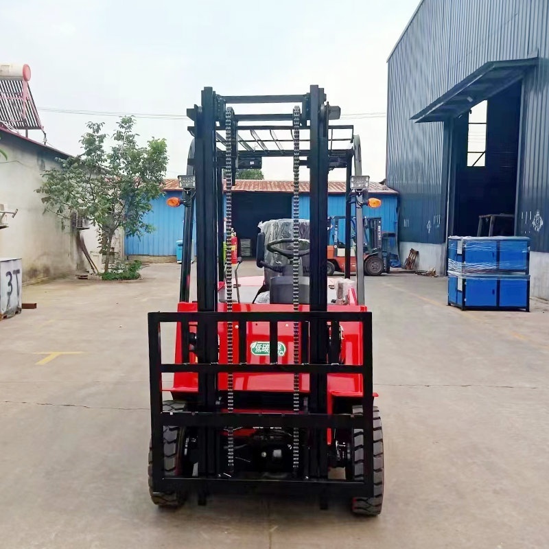 TOSH Forklift with big tires 1 ton Four wheel electric forklift factory in sell