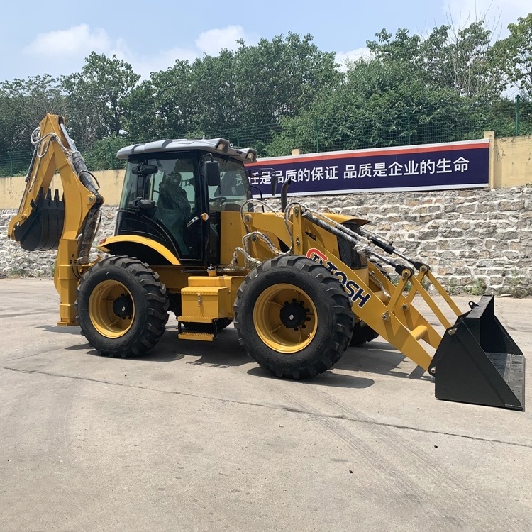 TOSH China 388H 4CX 3CX 4x4 Backhoe Excavator Loader Price for Sale