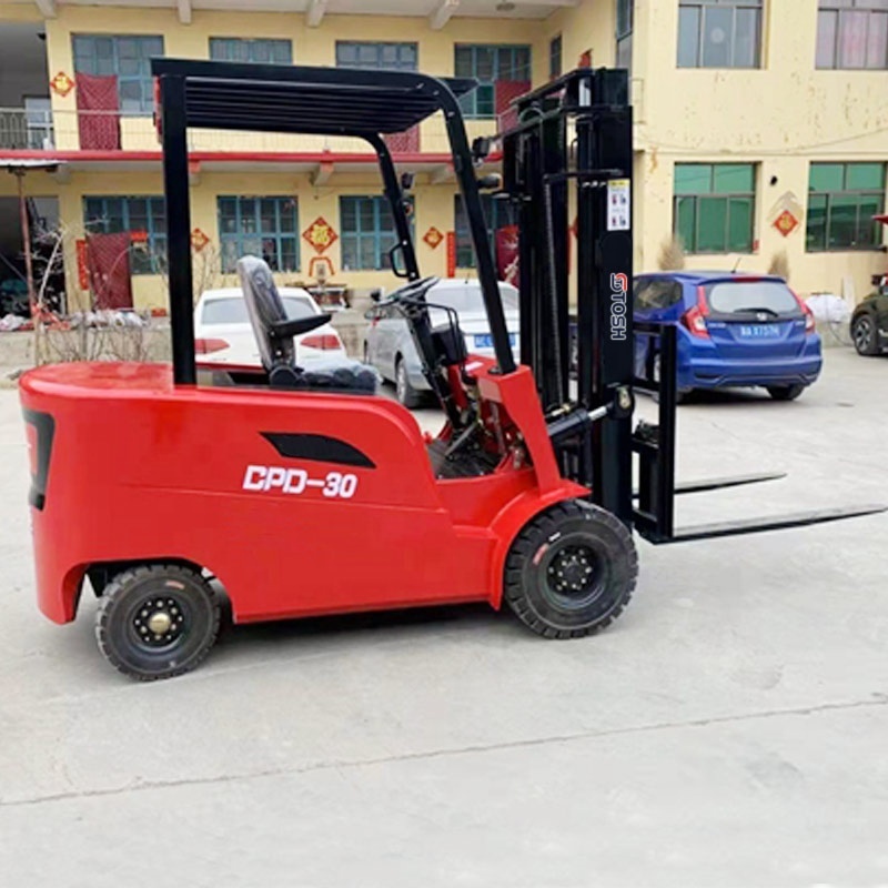 TOSH Mini Forklift 1/1.5/2/2.5/3Ton 4-Wheel Electric Forklift Hot Sale Forklift Truck Price AC Motor Solid Tires