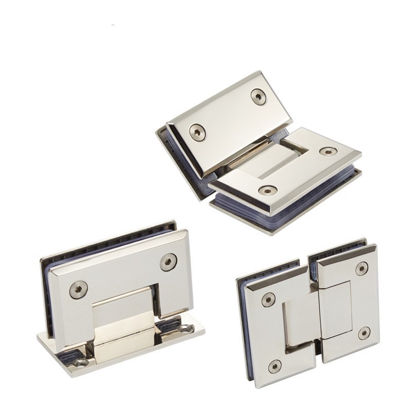 bath room door clamp hinge top quality 90 degree glass to wall tempered glass stainless steel pivot shower cabin hinges