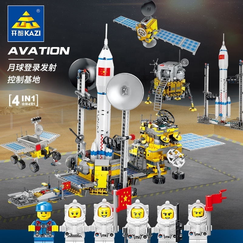 Kaizi aerospace series rocket satellite building block model puzzle diy assembly bricks toys