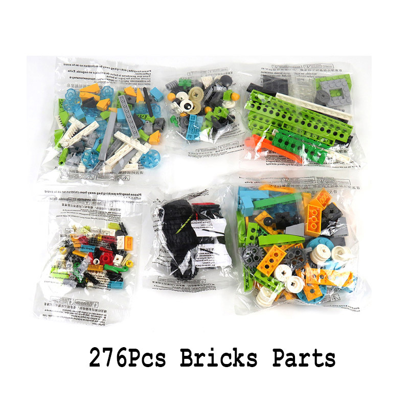 276pcs Bulk Bricks MOC WeDo 2.0 Robotics Construction Set Building Blocks Compatible 45300 Educational Creative DIY Toys