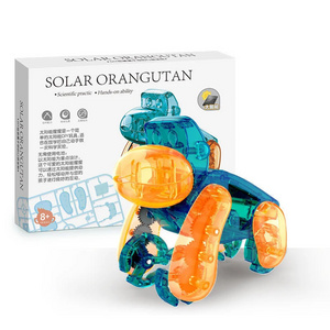 2024 DIY Solar Gorilla Assembly Smart Robot Engineer Car Toys Technology STEM Kits Powered Science Educational Toys For Kids