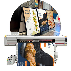 High Speed 1.8m  4pcs I3200-U1 Head  Sticker Vinyl Poster Banner UV Roll To Roll Digital Printing Machine